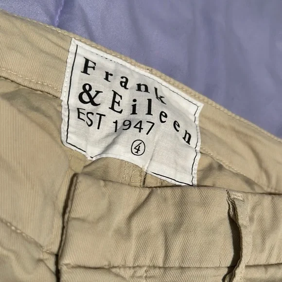 Frank & Eileen Wicklow Tan Ankle Cropped Pants - Picture 2 of 8